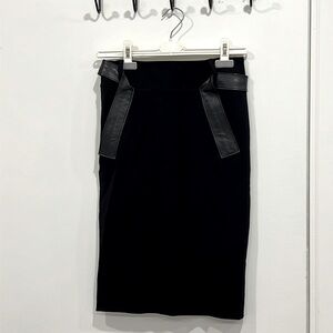 Mackage leather detail skirt